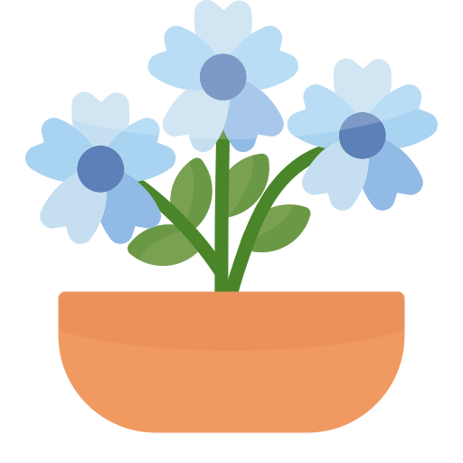 vaso di fiori Generic color fill icona
