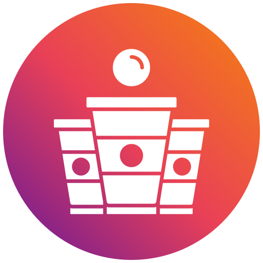 Beer pong Generic gradient fill icon