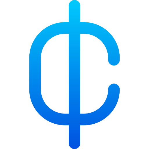 Cent Generic gradient outline icon