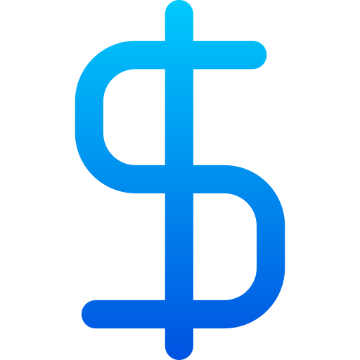 Dollar Generic gradient outline icon