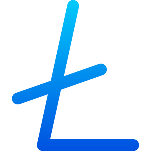 litecoin Generic gradient outline Ícone