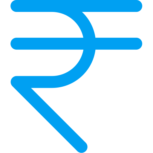 Rupee Generic color outline icon