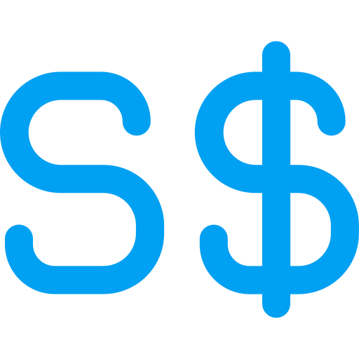 dolar singapurski Generic color outline ikona