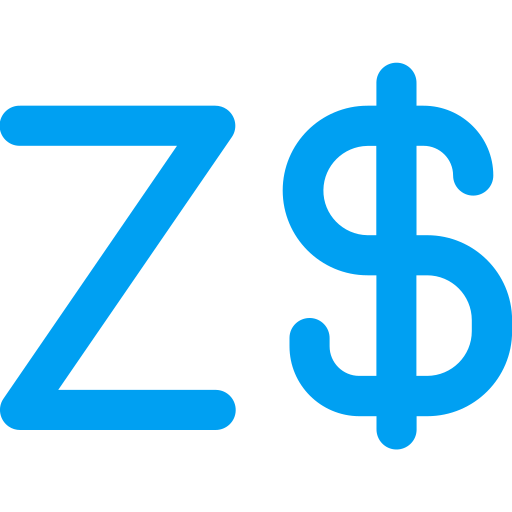 moneta dolar zimbabwe Generic color outline ikona