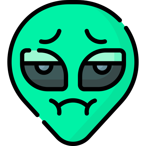 Alien head Special Lineal color icon