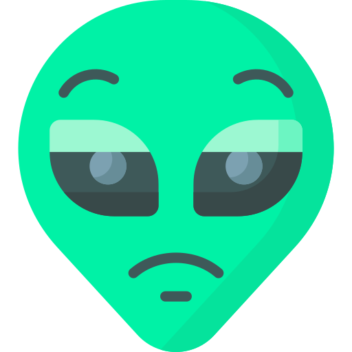Alien head Special Flat icon