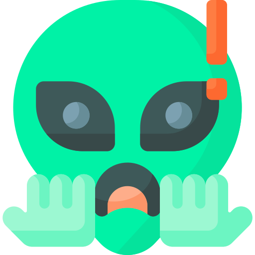 cabeza alienígena Special Flat icono