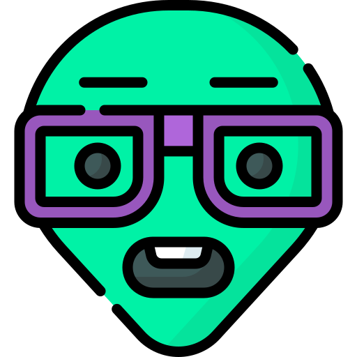 Alien head Special Lineal color icon