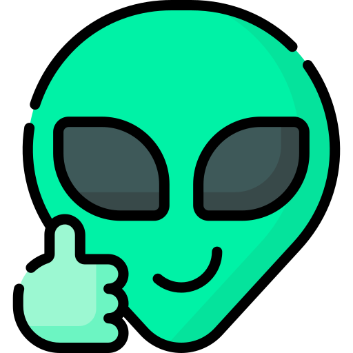 Alien head Special Lineal color icon