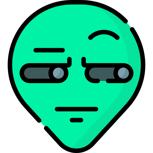 Alien head Special Lineal color icon