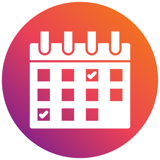 Calendar Generic gradient fill icon