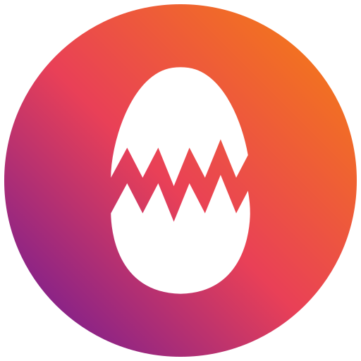 Broken egg Generic gradient fill icon