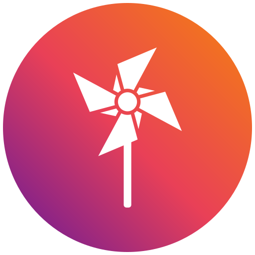 pinwheel Generic gradient fill icoon