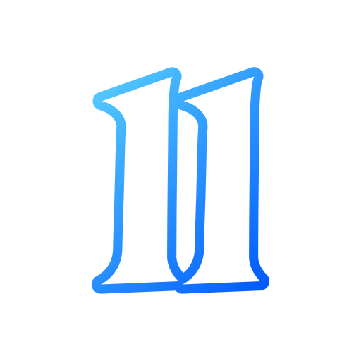 11 Generic gradient outline icon