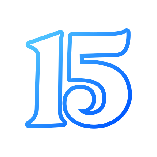 15 Generic gradient outline icon