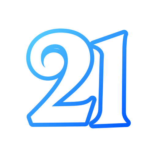 21 Generic gradient outline icon