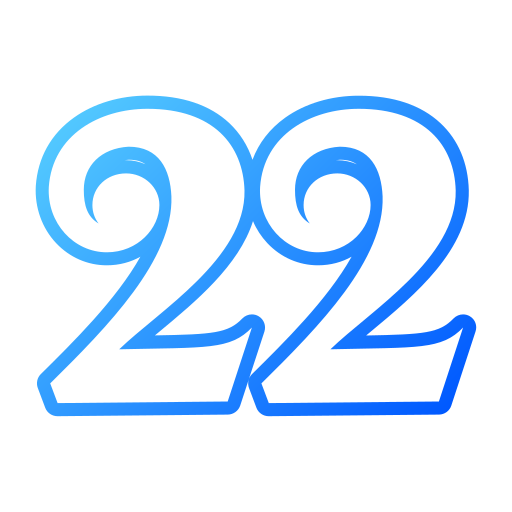 22 Generic gradient outline icon