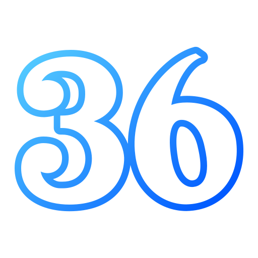 36 Generic gradient outline icon