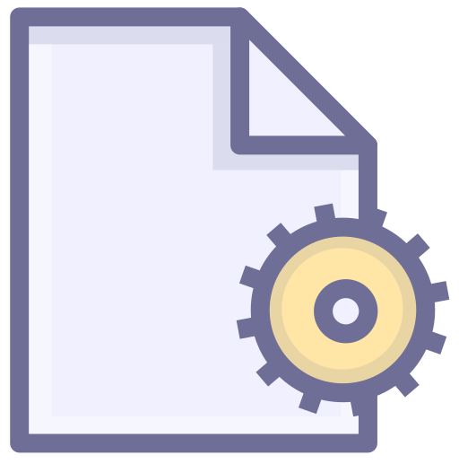 archivo de configuración Generic color lineal-color icono