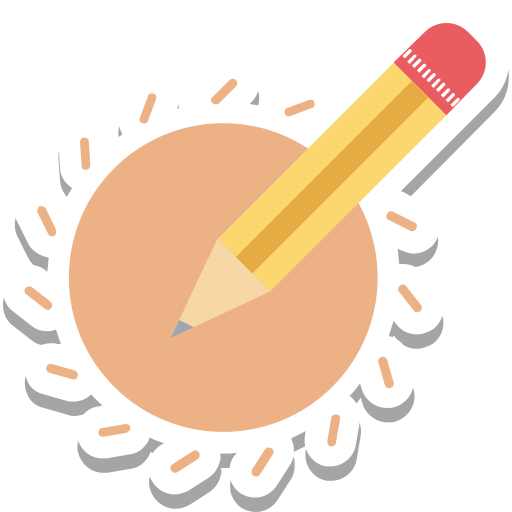 ołówek grafitowy Generic color fill ikona