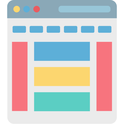 szablon sieci web Generic color fill ikona