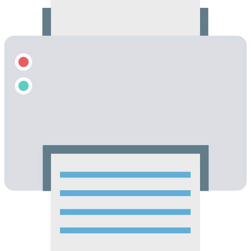 máquina de fax Generic color fill icono