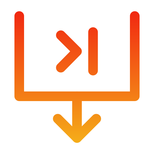 Forward Generic gradient outline icon