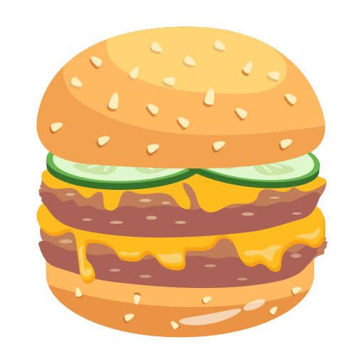Double burger Generic color fill icon