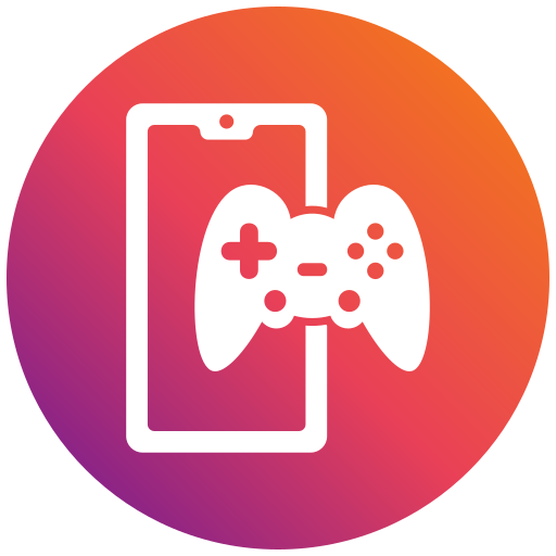 Mobile gaming Generic gradient fill icon