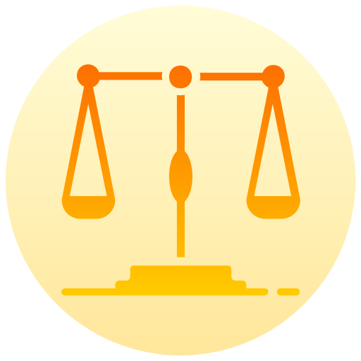 escala de justicia Generic gradient fill icono