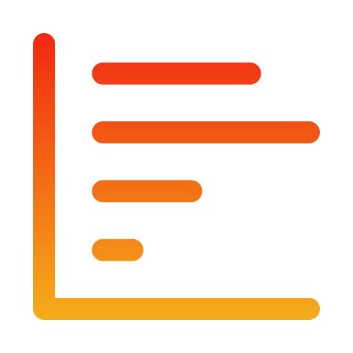 Histogram Generic gradient outline icon