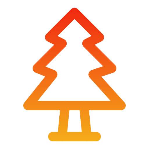 Christmas tree Generic gradient outline icon