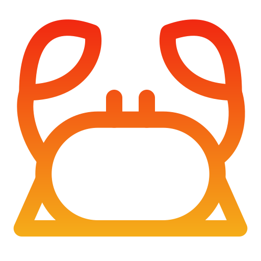 Crab Generic gradient outline icon