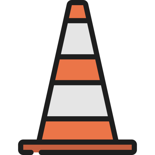 Traffic cone Juicy Fish Soft-fill icon