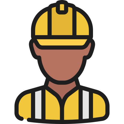 Construction worker Juicy Fish Soft-fill icon
