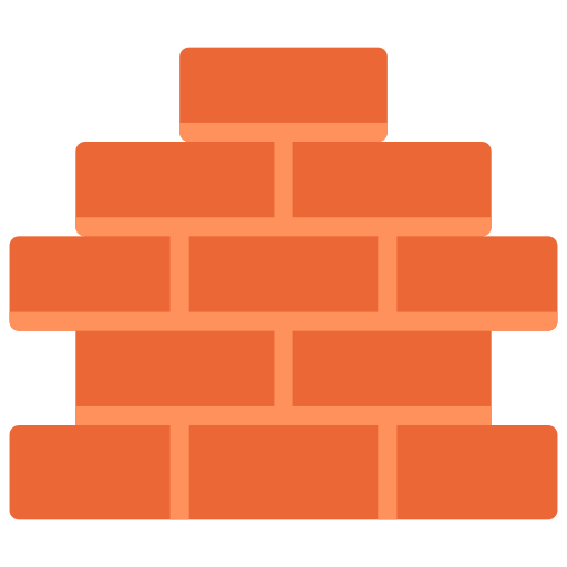 Brick wall Juicy Fish Flat icon
