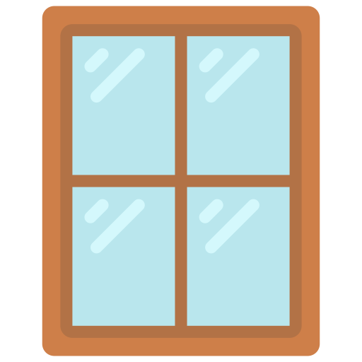 marco de la ventana Juicy Fish Flat icono