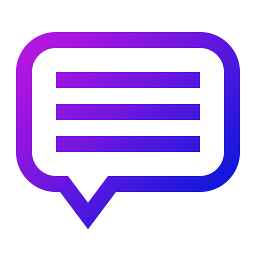 Comment Generic gradient outline icon