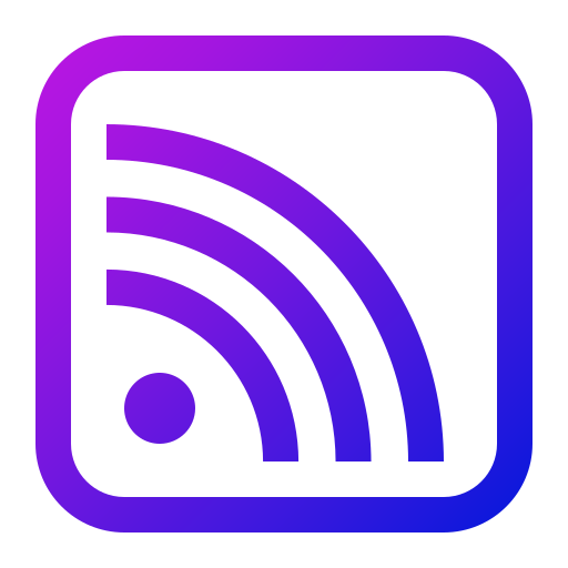 rss Generic gradient outline icon