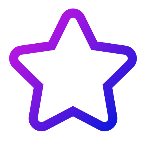 estrela Generic gradient outline Ícone