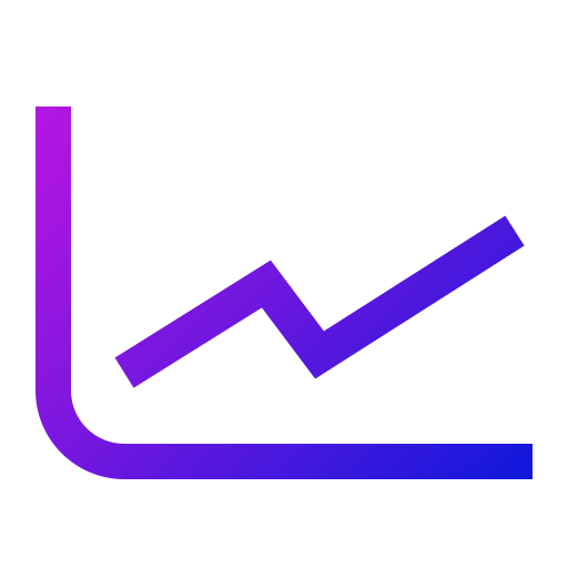 statistieken Generic gradient outline icoon