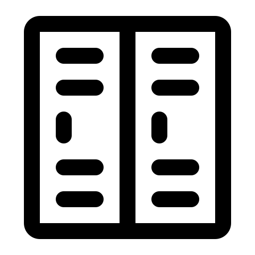 사물함 구역 Generic black outline icon