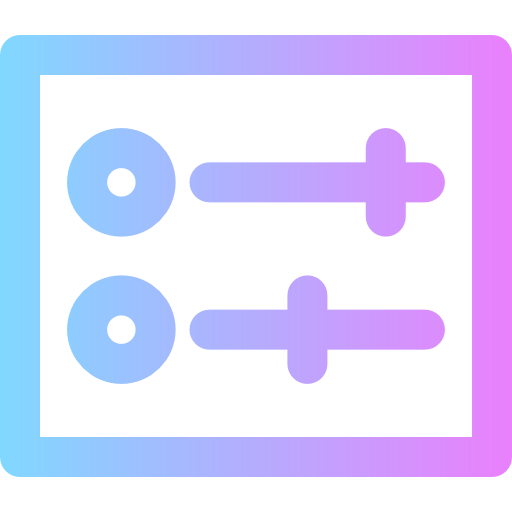 수평 Super Basic Rounded Gradient icon