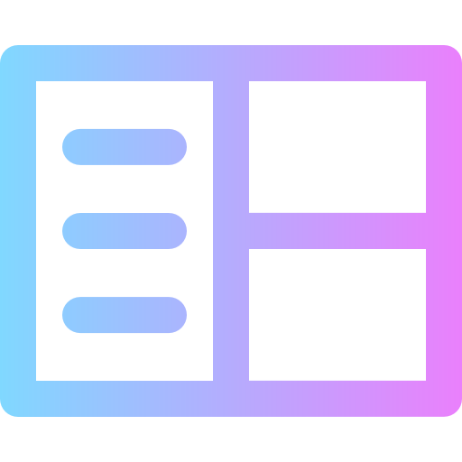 Layout Super Basic Rounded Gradient icon