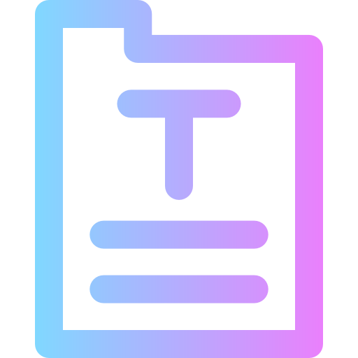 editor de texto Super Basic Rounded Gradient icono