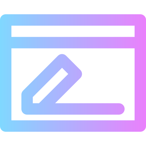 コンテンツ Super Basic Rounded Gradient icon