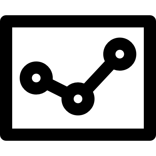 diagram Super Basic Rounded Lineal ikona