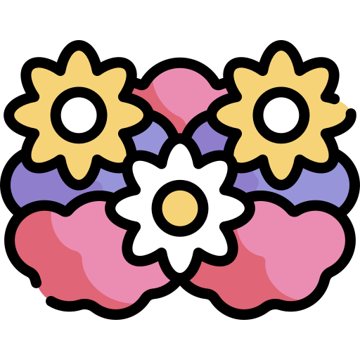 Flowers Kawaii Lineal color icon