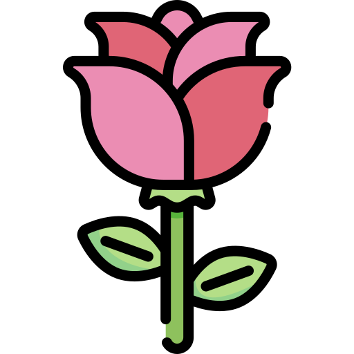 rose Kawaii Lineal color icon