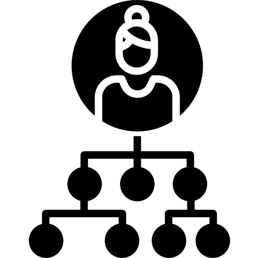 estructura jerarquica Kiranshastry Solid icono